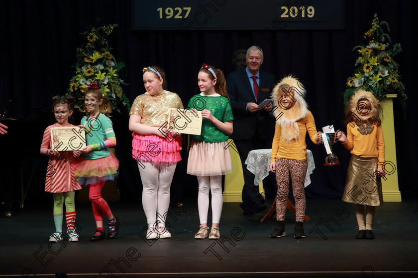 Feis12022019Tue26 
 26
Molly Sorenson and Siena Gossett receiving 3rd place for Rockboro Primary School; Molly Power and Lucy OMahony receiving 2nd place for Our Lady of Lourdes NS Ballinlough and Mike Joe and Ellen Foley The Cup for Timoleague NS.

Class: 104: The Pam Golden Perpetual Cup Group Action Songs -Primary Schools Programme not to exceed 8 minutes.

Feis Maiti 93rd Festival held in Fr. Mathew Hall. EEjob 12/02/2019. Picture: Gerard Bonus