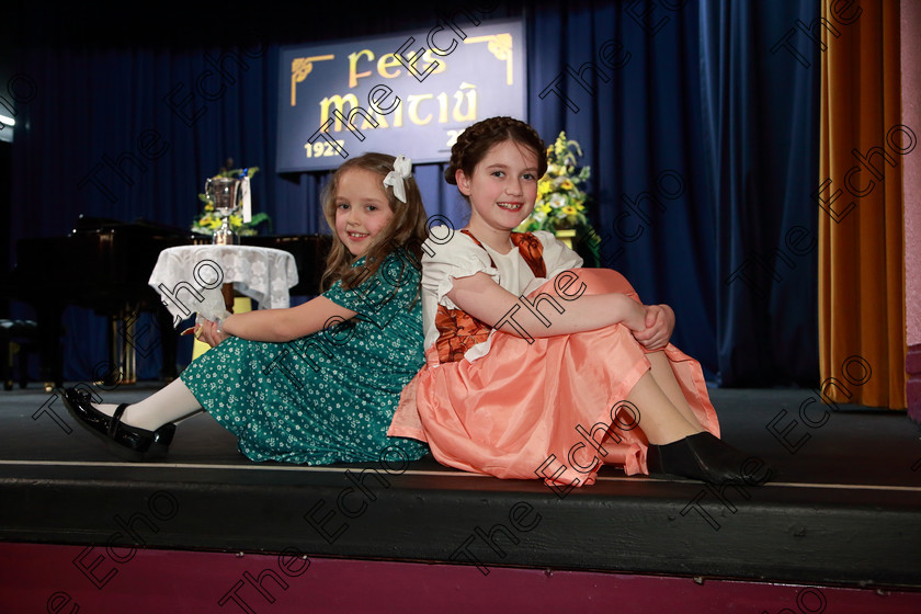 Feis01032019Fri46 
 46
Justine Canty and Saidhbh Randles from Douglas and Ballinora.

Class: 114: The Henry OCallaghan Memorial Perpetual Cup Solo Action Song 10 Years and Under Section 2 An action song of own choice.

Feis Maiti 93rd Festival held in Fr. Mathew Hall. EEjob 01/03/2019. Picture: Gerard Bonus