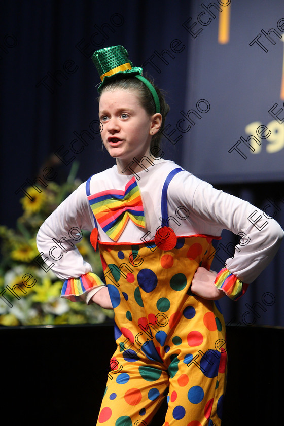 Feis06032018Tue09 
 9
Muirne Griffin performing Join the Circus from Barnum. 
 Singing and School Choirs Class: 113: The Edna McBirney Memorial Perpetual Award Solo Action Song 12 Years and Under Section 2 Feis Maiti 92nd Festival held in Fr. Mathew Hall. EEjob 06/03/2018 Picture: Gerard Bonus.