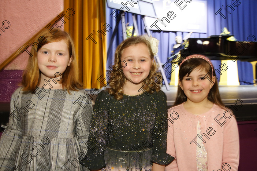 Feis27032018Tue01 
 1
Performers Heidi Kelly, Lauren Mills and Abigail Adair from Rochestown, Montenotte and Carrigtwohill.
 Singing Class: 55: Girls Solo Singing 9 Years and Under Feis Maiti 92nd Festival held in Fr. Mathew Hall. EEjob 27/03/2018 Picture: Gerard Bonus