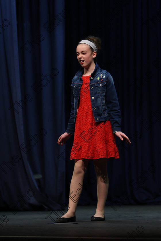 Feis22022018Thu07 
 7
Katie ORiordan performing.
 Speech and Drama Classes: 363: Solo Verse Speaking Girls 12 Years and Under Section 1
Feis Maiti 92nd Festival held in Fr. Mathew Hall. EEjob 22/02/2018 Picture: Gerard Bonus.