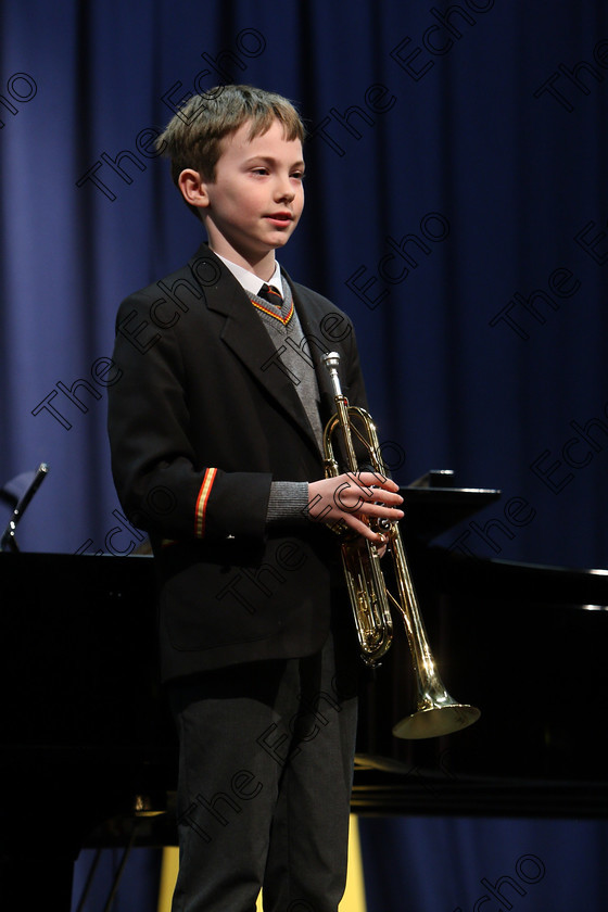 Feis06022018Tue02 
 2
Tom Hannon from Wellington Road introducing his programme on the Trumpet.
 Instrumental Music Class: 205: Brass Solo 12 Years and Under Feis Maiti 92nd Festival held in Fr. Mathew Hall. EEjob 05/02/2018 Picture: Gerard Bonus.