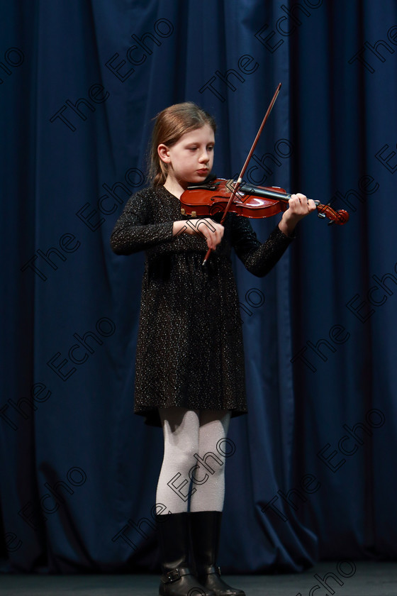 Feis0402109Mon36 
 35~36
Emily OConnell performing set piece.

Class: 242: Violin Solo 8 Years and Under (a) CarsePetite Reverie (Classical Carse Bk.1) (b) Contrasting piece not to exceed 2 minutes.

Feis Maiti 93rd Festival held in Fr. Matthew Hall. EEjob 04/02/2019. Picture: Gerard Bonus