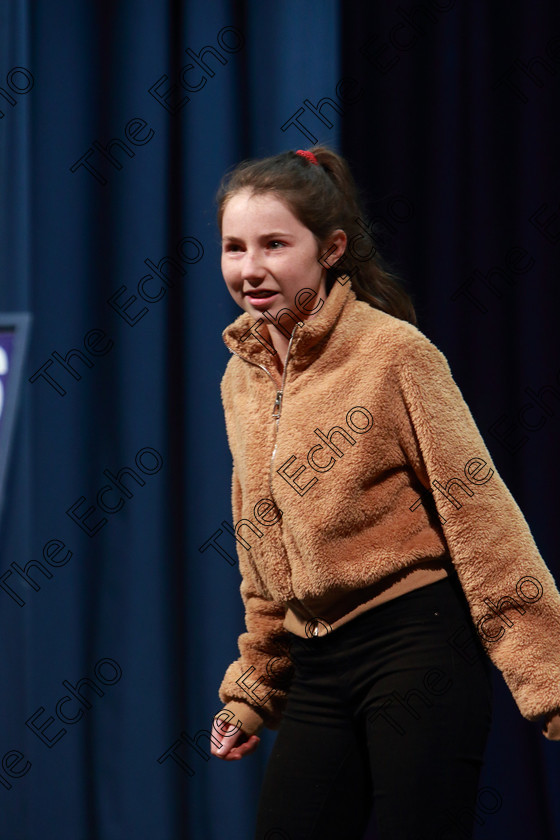 Feis12032019Tue19 
 18~19
Lily Clifton from Aghada giving a Highly Commended performance of Whos The Adult.

Class: 326: The James ODonovan Memorial Perpetual Cup 326 Dramatic Solo 14YearsandUnder Section 2 A Solo Dramatic Scene not to exceed 7 minutes.

Feis Maiti 93rd Festival held in Fr. Mathew Hall. EEjob 12/03/2019. Picture: Gerard Bonus.