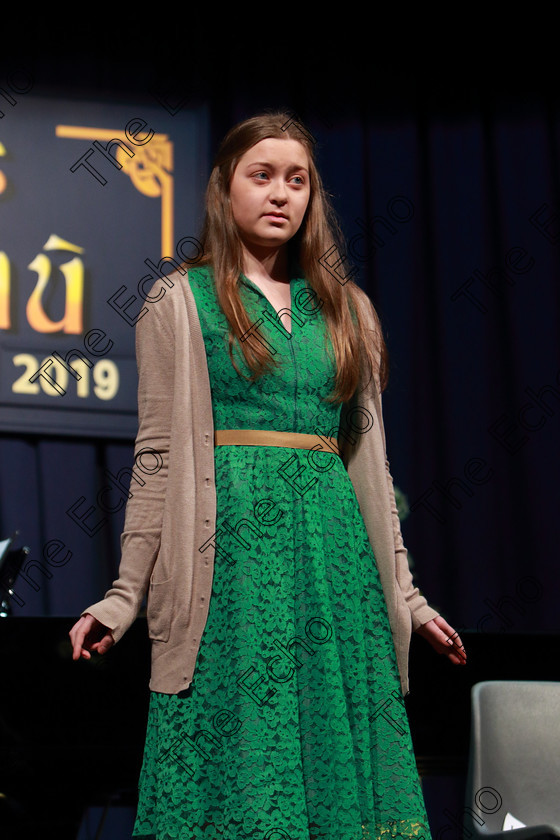 Feis10022019Sun16 
 15~16
Kate Neville singing Princess.

Class: 112: The C.A.D.A. Perpetual Trophy Solo Action Song 14 Years and Under Section 2 An action song of own choice.

Feis Maiti 93rd Festival held in Fr. Matthew Hall. EEjob 10/02/2019. Picture: Gerard Bonus