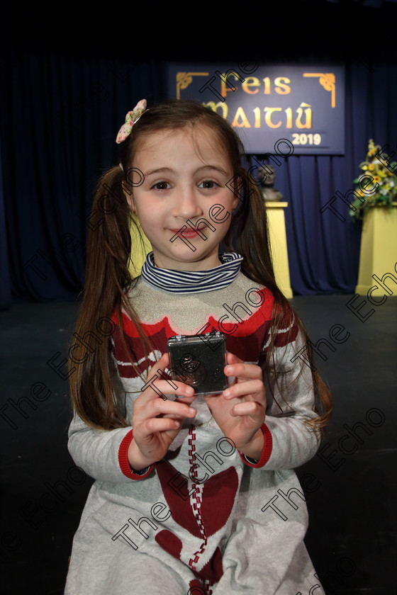 Feis31032019Sun06 
 6
Bronze Medallist Emily Crowley from Glanmire.

Class: 367: Solo Verse Speaking Girls 8 Years and Under Section 5 Either: Breakdown Jean Kenward or The Haunted House John Foster.

Feis Maiti 93rd Festival held in Fr. Mathew Hall. EEjob 31/03/2019. Picture: Gerard Bonus