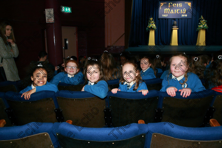 Feis13032018Tue08 
 8
Nicole Nkezamuzima, Gabrielle Gorgo Ciara Ronan and Faye Mulvihill from 4th Class St Marys Cobh.
 Speech and Drama Class: 3rd & 4th Class Primary Schools, Action Verse Feis Maiti 92nd Festival held in Fr. Mathew Hall. EEjob 13/03/2018 Picture: Gerard Bonus.