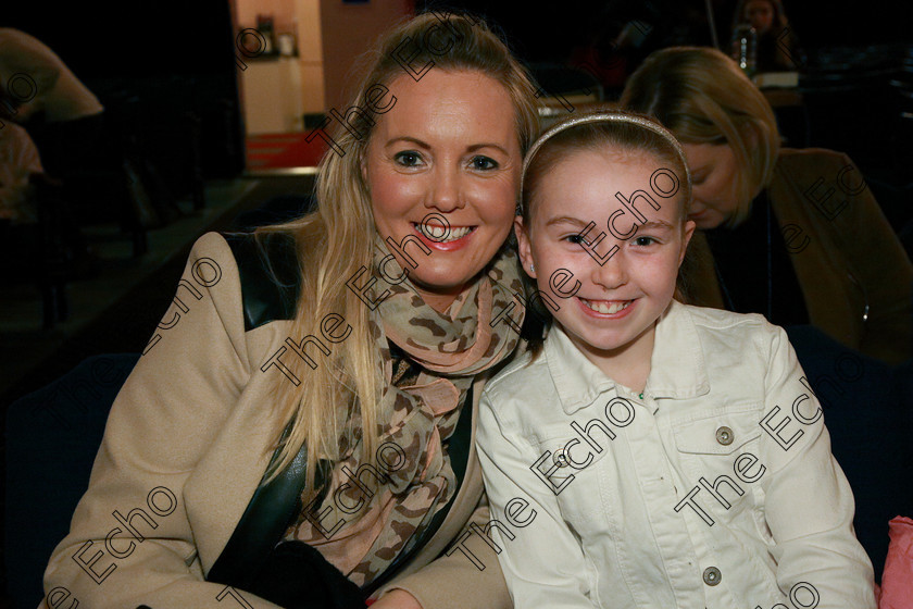 Feis12032018Mon01 
 1
Performer Ella Currane from Ballinhassig with her mum Madeline.
 Speech and Drama Class: 365: Solo Verse Speaking Girls 10 Years and Under Section 4 Feis Maiti 92nd Festival held in Fr. Mathew Hall. EEjob 12/03/2018 Picture: Gerard Bonus