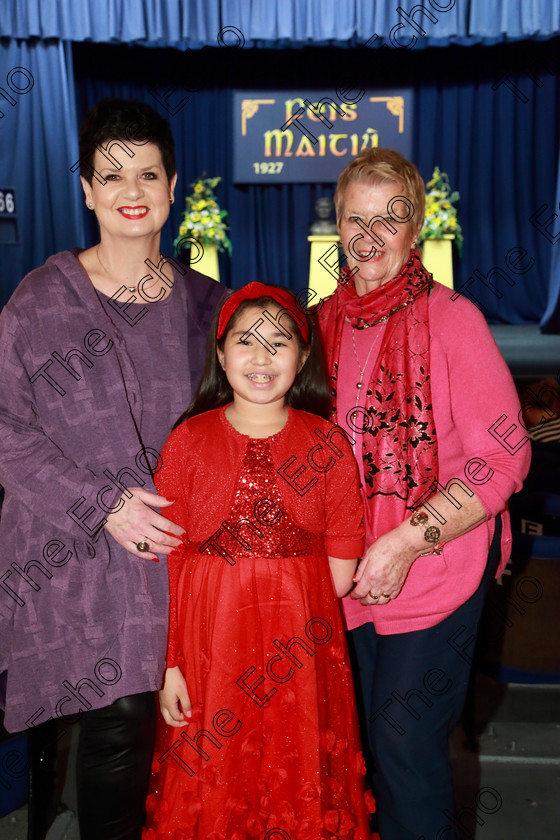 Feis08032019Fri54 
 54
Performer Kayna Curtin from Ballinlough with her mum Margot and grandmother Kathleen Noonan.

Class: 366: Solo Verse Speaking Girls 9YearsandUnder Section 1 Either: My Pain Ted Scheu. Or: Midsummer Magic Cynthia Rider.

Feis Maiti 93rd Festival held in Fr. Mathew Hall. EEjob 08/03/2019. Picture: Gerard Bonus