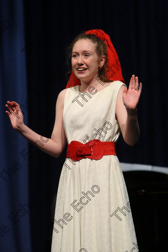 Feis08032018Thu20 
 20
Ciara Hayes giving a 3rd place performance of I Feel Pretty from West Side Story.
 Singing and School Choirs Class: 112: The C.A.D.A. Perpetual Trophy Solo Action Song 14 Years and Under Section 2 Feis Maiti 92nd Festival held in Fr. Mathew Hall. EEjob 06/03/2018 Picture: Gerard Bonus.