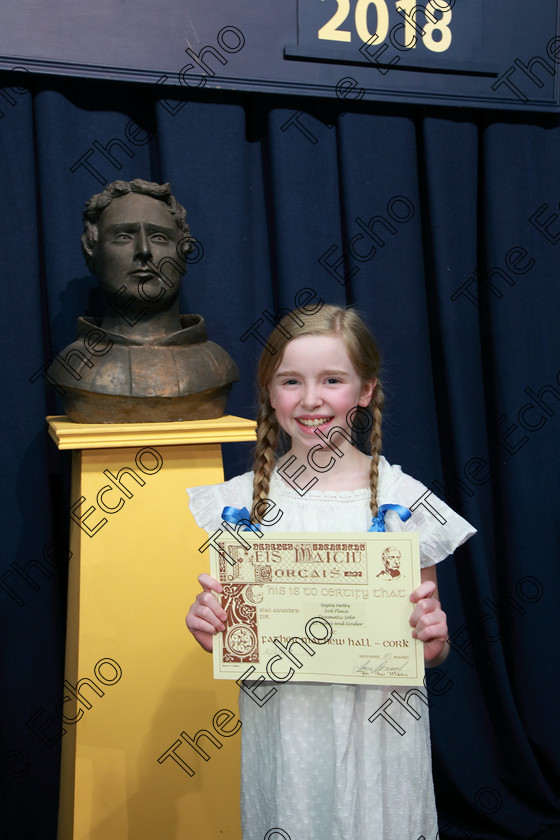 Feis21022018Wed56 
 56
Joint 3rd place Sophia Herlihy from Ballinhassig.
 Speech and Drama Class: 327: The Hartland Memorial Perpetual Trophy Dramatic Solo12 years and under section 3 Feis Maiti 92nd Festival held in Fr. Mathew Hall, EEjob 21/02/2018 Picture: Gerard Bonus.