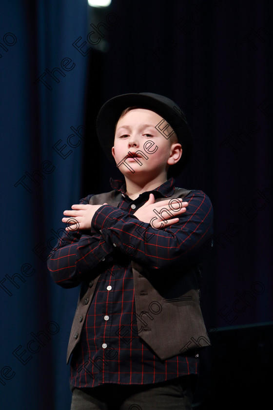 Feis26022019Tue65 
 65
Leon Moloney performing A Melody from The Greatest Showman.

Class: 114: The Henry OCallaghan Memorial Perpetual Cup Solo Action Song 10 Years and Under Section 1 An action song of own choice.

Feis Maiti 93rd Festival held in Fr. Mathew Hall. EEjob 26/02/2019. Picture: Gerard Bonus