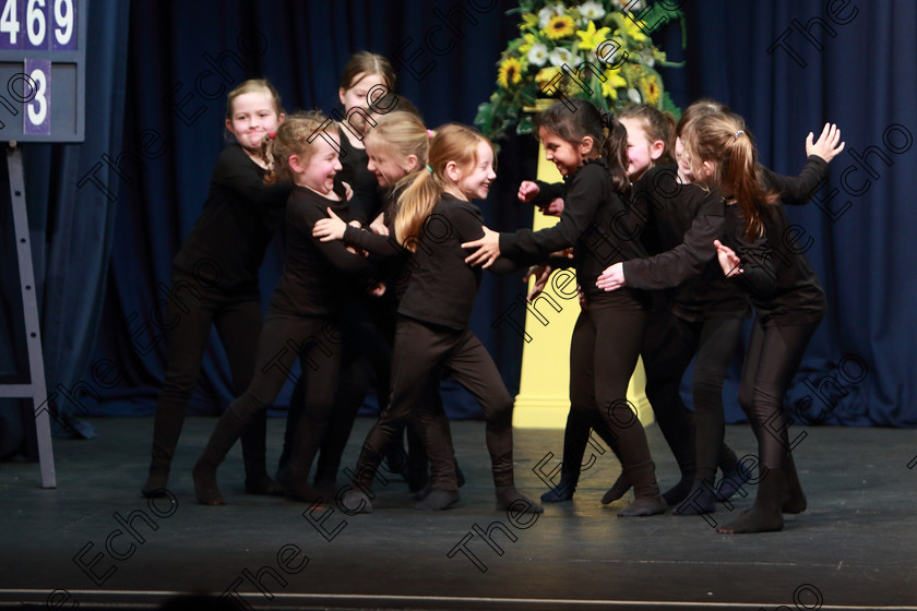 Feis29032019Fri43 
 41~43
Ellis Stage School, Passage West performing The Fun Fair.

Class: 469: The Thomas OConnell Memorial Perpetual Cup Group Mime 9 Years and Under choice of (a) A Walk in the Park(c) Hide and Seek (b) The Fun Fair(d) Lets Build a Snowman.

Feis Maiti 93rd Festival held in Fr. Mathew Hall. EEjob 29/03/2019. Picture: Gerard Bonus