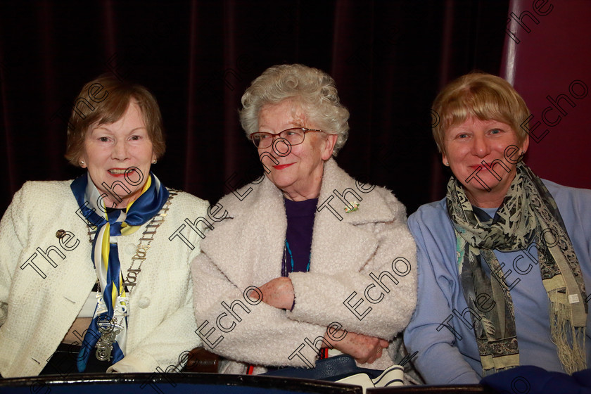 Feis28022019Thu37 
 37
Soroptimist International (Cork); Tess Hogan president; Lavinia Henderson and Rowena Murphy.

Class: 85: The Soroptimist International (Cork) Perpetual Trophy and Bursary
Bursary Value 130 Unison or Part Choirs 13 Years and Under Two contrasting folk songs.

Feis Maiti 93rd Festival held in Fr. Mathew Hall. EEjob 28/02/2019. Picture: Gerard Bonus