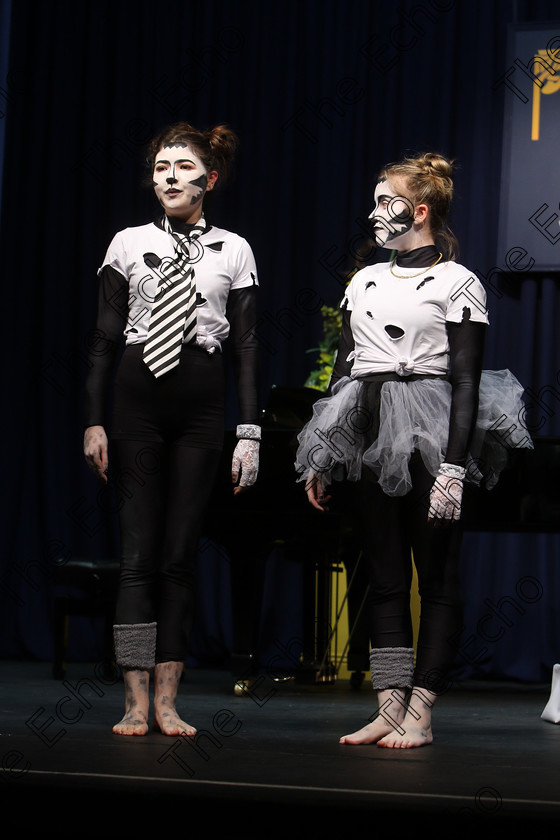 Feis15032018Thu22 
 22~24
Bronze medallists, 2nd place forPerformers Lily OConnell and Molly OMahony from Blarney Street and Togher performing Mongo Jerry and Rumple Teaser from Cats.
 Speech and Drama Class: 336: The Trevor Ryan Perpetual Cup Musical Drama Duo18 Years and Under Feis Maiti 92nd Festival held in Fr. Mathew Hall. EEjob 15/03/2018 Picture: Gerard Bonus.