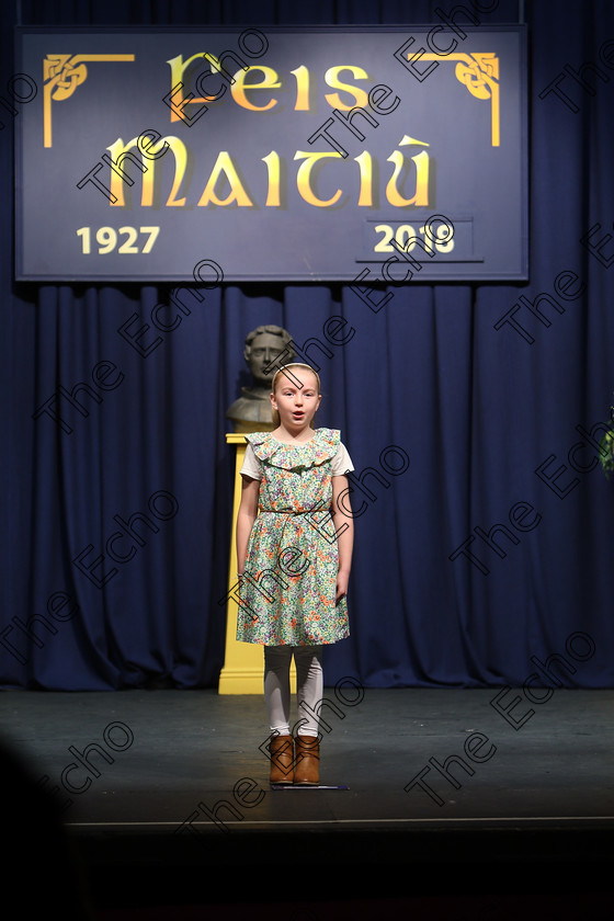 Feis12032018Mon11 
 11
Performer Ella Currane from Ballinhassig reciting her poem
 Speech and Drama Class: 365: Solo Verse Speaking Girls 10 Years and Under Section 4 Feis Maiti 92nd Festival held in Fr. Mathew Hall. EEjob 12/03/2018 Picture: Gerard Bonus