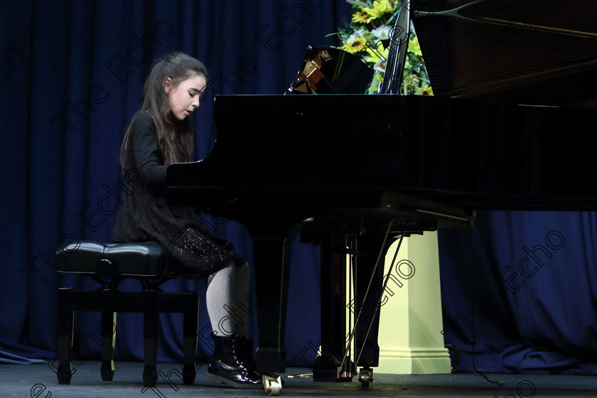 Feis01022019Fri13 
 13
Jessica McCrohan giving a winning performance.

Class: 167: Piano Solo: 8Years and Under (a) Schumann  Wilder Reiter (Album for the Young, Op.68). (b) Contrasting piece of own choice not to exceed 2 minutes.
 Feis Maiti 93rd Festival held in Fr. Matthew Hall. EEjob 01/02/2019. Picture: Gerard Bonus