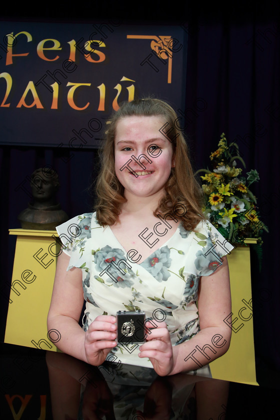 Feis04032019Mon25 
 25
Silver Medallist Leah Walsh from Castlemahon Limerick.

Class: 53: Girls Solo Singing 13 Years and UnderSection 2John Rutter A Clare Benediction (Oxford University Press).

Feis Maiti 93rd Festival held in Fr. Mathew Hall. EEjob 04/03/2019. Picture: Gerard Bonus