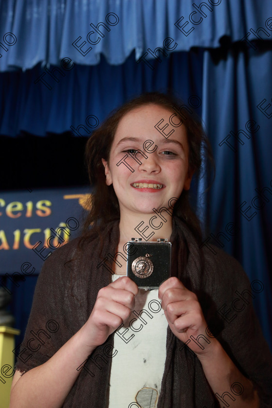 Feis08032019Fri21 
 21
Bronze Medallist Sophia Newell from Fermoy.

Class: 328: The Fr. Nessan Shaw Memorial Perpetual Cup Dramatic Solo 10YearsandUnder Section 1 A Solo Dramatic Scene not to exceed 4 minutes.

Feis Maiti 93rd Festival held in Fr. Mathew Hall. EEjob 08/03/2019. Picture: Gerard Bonus