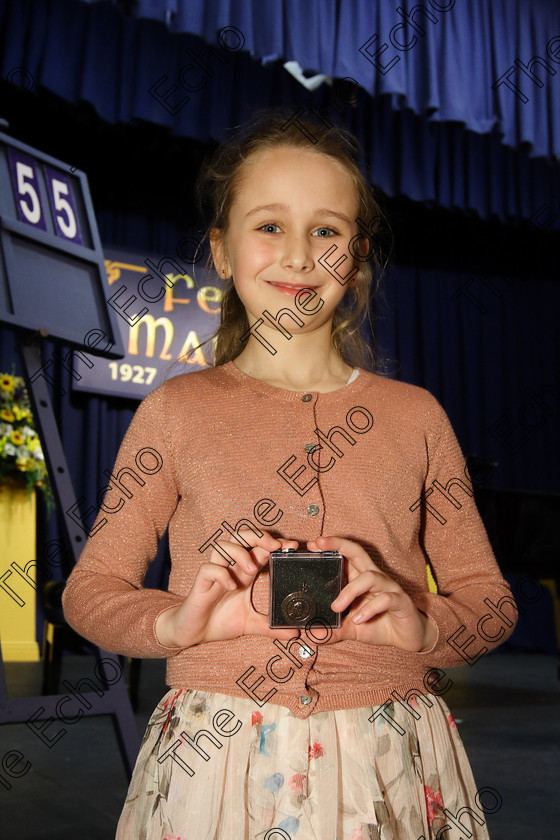 Feis27032018Tue16 
 16
Joint Bronze Medallists Sophie Hennessy from Killshanna.
 Singing Class: 55: Girls Solo Singing 9 Years and Under Feis Maiti 92nd Festival held in Fr. Mathew Hall. EEjob 27/03/2018 Picture: Gerard Bonus