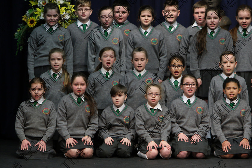 Feis23022018Fri09 
 6~14
An Teaghlaigh Ballyphehane performing.
 Speech and Drama Class: 476: The Peg OMahony Memorial Perpetual Cup Choral Speaking 4th Class Feis Maiti 92nd Festival held in Fr. Mathew Hall. EEjob 23/02/2018 Picture: Gerard Bonus.