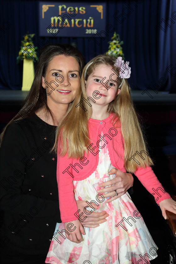 Feis31032019Sun09 
 9
Performer for the second time at Feis Cliona Hurley from Rathcormac with her and received Commended place for Mum Margaret on mothers Day.

Class: 369: Solo Verse Speaking Girls 6 Years and Under Section 3 Either Ice Cone Island Bernard Lodge or Night Fright Marian Swinger.

Feis Maiti 93rd Festival held in Fr. Mathew Hall. EEjob 31/03/2019. Picture: Gerard Bonus