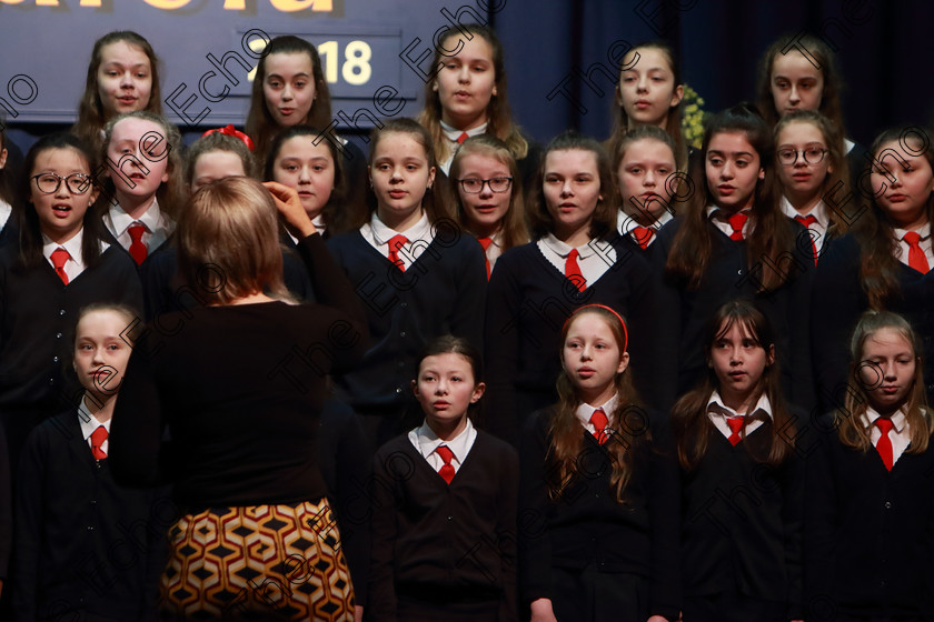 Feis12042018Thu19 
 17~20
Presentation Primary Fermoy singing Dreamer and Lifes A Merry Song from The Muppets.
 Singing Class: 84: The Sr. M. Benedicta Memorial Perpetual Cup Primary School Unison Choirs Section 1 Feis Maiti 92nd Festival held in Fr. Mathew Hall. EEjob 28/03/2018 Picture: Gerard Bonus