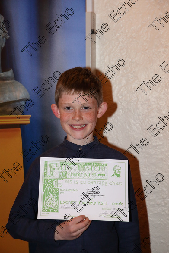 Feis02042019Tue14 
 14
Commended Joe Dunne from Glanmire.

Rinn: 515: Bharslabhairt 11 Bliana DAois N Faoina Roinn 1 Rogha: An Gabhar sa Scoil Sen Mac Fheorais n:Na Laetha Saoire Lionrd  hAnnaidh.

Feis Maiti 93rd Festival held in Fr. Mathew Hall. EEjob 02/04/2019. Picture: Gerard Bonus