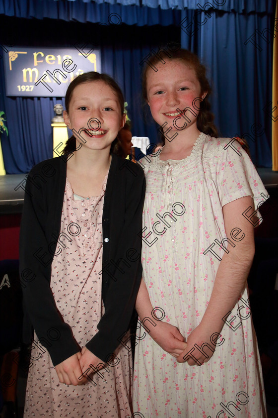 Feis21032019Thu22 
 22
Aisling Hyde and Laouse Ahern from Ballygarvan and Ovens performed The Roof.

Class: 311: Dramatic Duo 12 Years and Under Section 1 A Dramatic Scene not exceeding 8minutes.

Feis Maiti 93rd Festival held in Fr. Mathew Hall. EEjob 21/03/2019. Picture: Gerard Bonus.