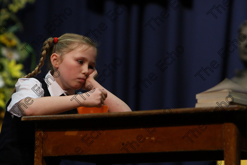 Feis16032018Fri33 
 32~33
Ella McCarthy giving a 3rd place performance of Maddy Alone.
 Speech and Drama Class: 328: The Fr. Nessan Shaw Memorial Perpetual Cup Dramatic Solo 10 Years and Under Section 3 Feis Maiti 92nd Festival held in Fr. Mathew Hall. EEjob 16/03/2018 Picture: Gerard Bonus.