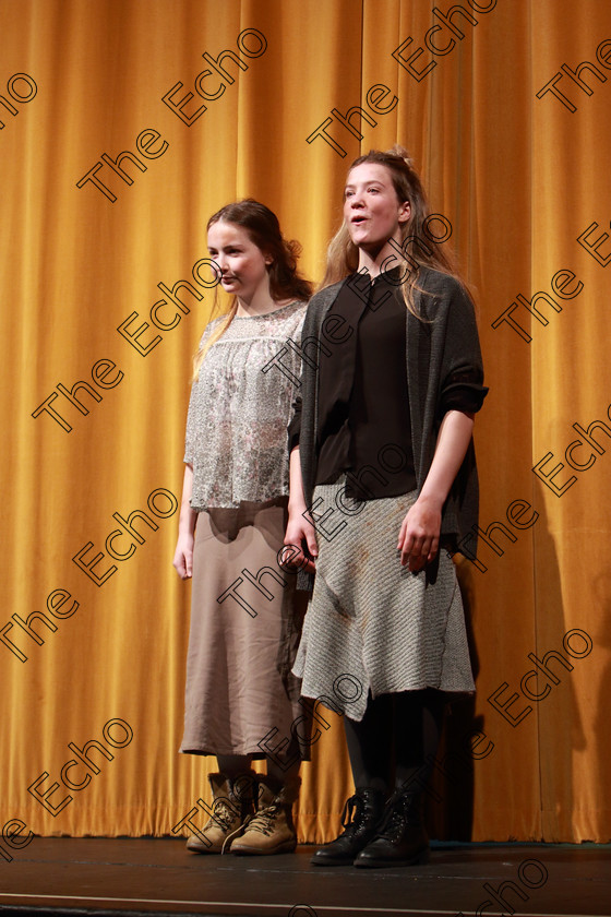 Feis14032019Thu37 
 37~38
Commended: Emma Brennan and Maeve OCallaghan from Ovens performing In need of Care.

Class: 310: The Peg Hallahan Memorial Perpetual Trophy Dramatic Duo 14 Years and Under A Dramatic Scene not exceeding 10 minutes.

Feis Maiti 93rd Festival held in Fr. Mathew Hall. EEjob 14/03/2019. Picture: Gerard Bonus.