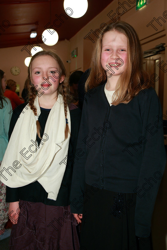 Feis12032018Mon56 
 56
Jemma Young and Grace Harris performed Victoria Bess.
 Speech and Drama Class: 311: Dramatic Duo 12 Years and Under Section 1 Solo Feis Maiti 92nd Festival held in Fr. Mathew Hall. EEjob 12/03/2018 Picture: Gerard Bonus