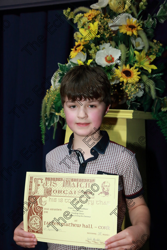 Feis05042019Fri51 
 51
3rd place Oisn OConnor from Cullen.

Class: 567: Feadg Stain 12 Bliana DAois N Faoina Dh phort eagsla.

Feis Maiti 93rd Festival held in Fr. Mathew Hall. EEjob 05/04/2019. Picture: Gerard Bonus