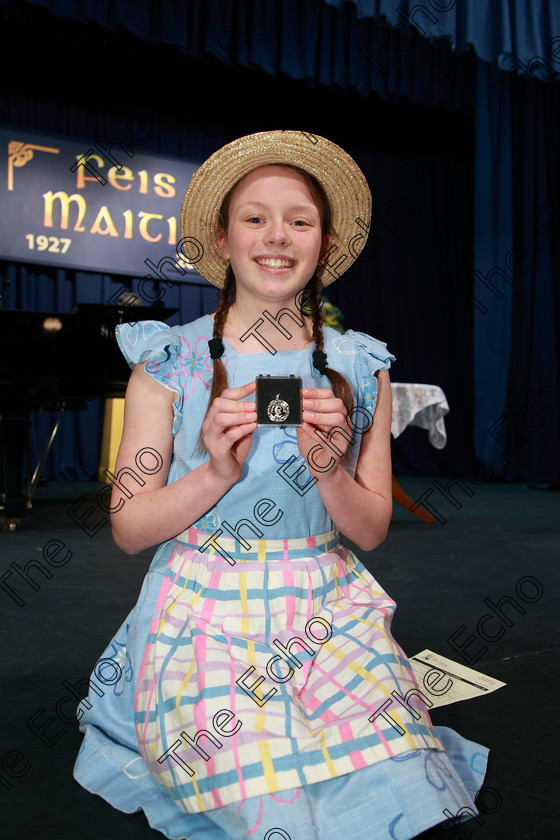 Feis05032018Mon46 
 46
Silver Medallist Nessa OCallaghan from Glanmire for her performance of Truly Scrumptious.
 Singing and School Choirs Class: 113: The Edna McBirney Memorial Perpetual Award Solo Action Song 12 Years and Under Section 1 Feis Maiti 92nd Festival held in Fr. Mathew Hall. EEjob 05/03/2018 Picture: Gerard Bonus.