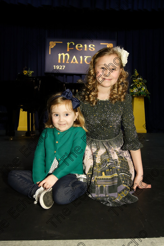 Feis27032018Tue04 
 4
Performer Lauren Mills from Montenotte with her little sister Olivia.
 Singing Class: 55: Girls Solo Singing 9 Years and Under Feis Maiti 92nd Festival held in Fr. Mathew Hall. EEjob 27/03/2018 Picture: Gerard Bonus