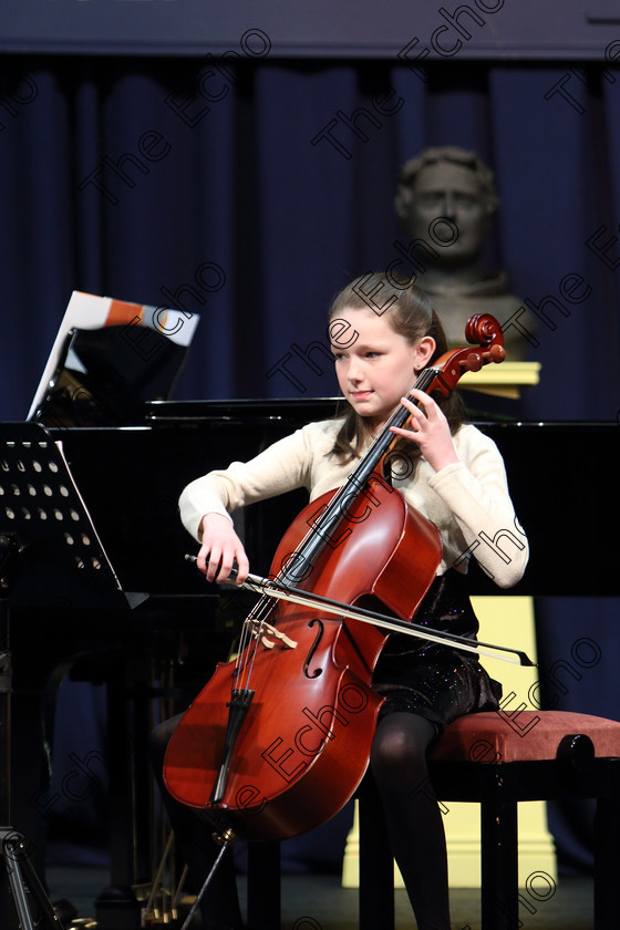 Feis01022019Fri36 
 36
Eve Flynn giving a winning performance.

Class: 251: Violoncello Solo 10 Years and Under (a) Carse  A Merry Dance. 
(b) Contrasting piece not to exceed 2 minutes.

Feis Maiti 93rd Festival held in Fr. Matthew Hall. EEjob 01/02/2019. Picture: Gerard Bonus